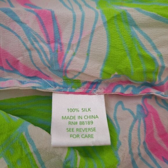 Lilly Pulitzer Houston Ring The Bellboy Blouse Top Size XS Multicolor Floral - Picture 5 of 6